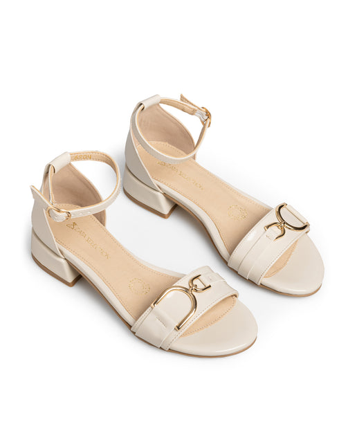 Sandalia Beige Ankle Strap 6904